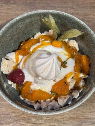 Pavlova abricot Thym